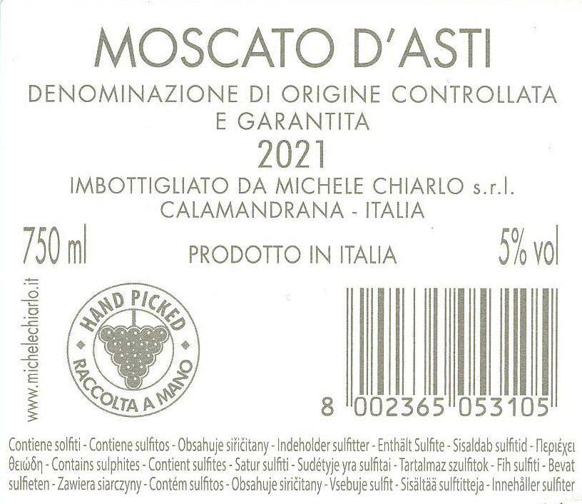 Moscato d Asti DOCG Pal s Michele Chiarlo Svinando