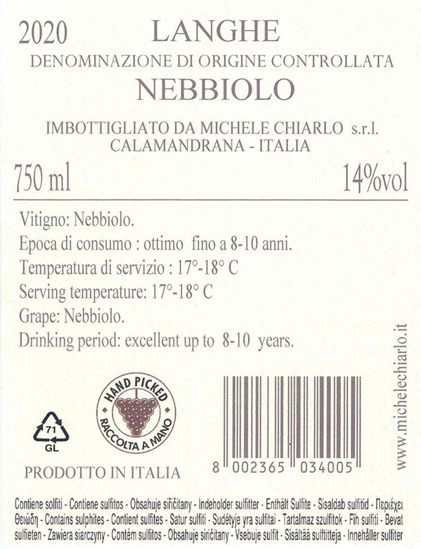 Langhe Nebbiolo DOC