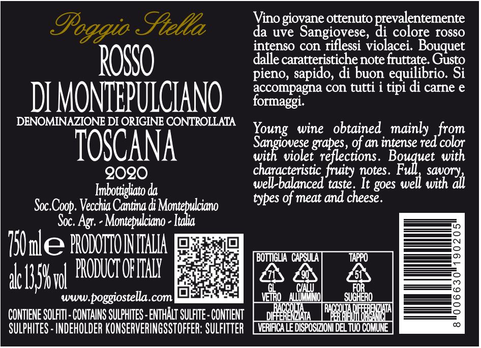 Rosso di Montepulciano DOC, Toscana (Italia), Vecchia Cantina di